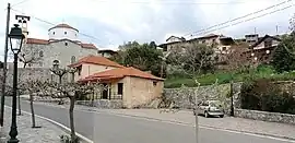 The main road and the village church