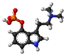 Spacefill model of canonical psilocybin