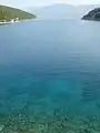 The view out of the bay of Pučišća towards the mainland.