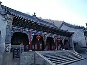 The Three Buddhas Hall at Puhua Temple.