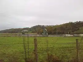 An oil well in Burosse-Mendousse