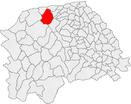 Location in Suceava County