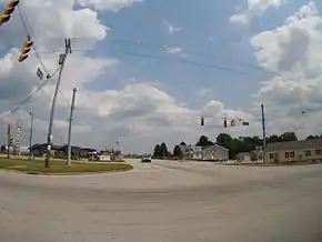 Intersection of U.S. 231 and U.S. 36 in Monroe Township