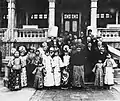 Puyi and Wanrong in 1927 at the Zhang Garden