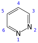 Skeletal formula with numbering convention