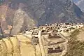 The Pisaq'a residential area in the Inca complex.