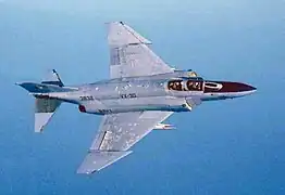 A QF-4S in flight, 2004