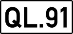 National Route 91 shield}}