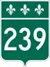 Route 239 marker