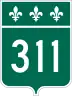 Route 311 marker