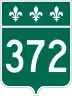 Route 372 marker