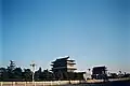 View from Tiananmen Square with the gatehouse (left) and archery tower (right) further south