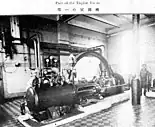 An engine in the brewing room of the original Qingdao Brewery (now Tsingtao Brewery) in Qingdao