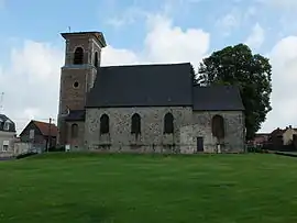 The church in Quérénaing