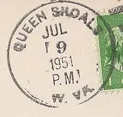 Queen Shoals postmark