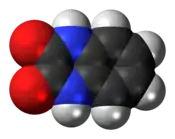 Space-filling model of quinoxalinedione