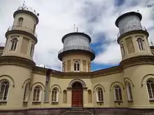 Image 30One of the Oldest Observatories in South America is the Quito Astronomical Observatory, founded in 1873 and located 12 minutes south of the Equator in Quito, Ecuador.  The Quito Astronomical Observatory is the National Observatory of Ecuador and is located in the Historic Center of Quito and is managed by the National Polytechnic School. (from Observational astronomy)