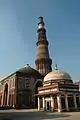 Left to Right:Alai Darwaza, Qutb Minar, Imam Zamin's tomb