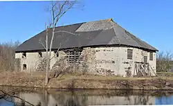 Old watermill in village