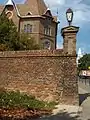 Old flood protection wall in the city centre