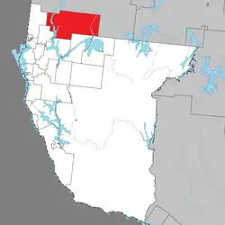 Location within Témiscamingue RCM