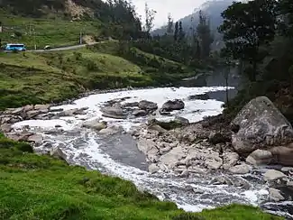 Bogotá River close to Tequendama