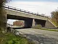 Reichsautobahn bridge near Maribo in Denmark, now part of Sydmotorvejen (European Routes E47 and E55)