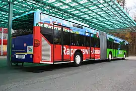 A bus in the VZO depot in Ruti ZH