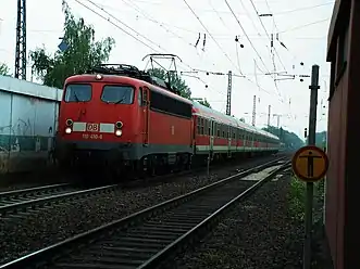 RB 55 at platform 2 (towards Frankfurt)