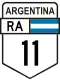 National Route 11 shield}}