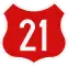 National Road 21 shield}}