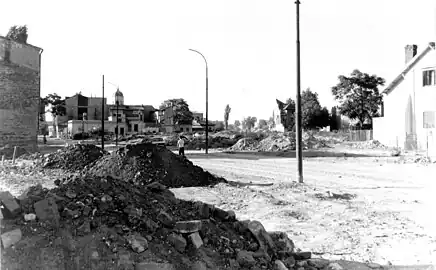 Destruction of Belle Époque and interwar city-houses in 1987 during the systematization, in order to be replaced with prefabricated apartment blocks