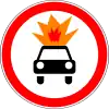 No vehicles with explosive and flammable loads