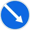 Detour on the right