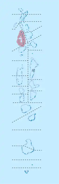 Location of Raa in Maldives