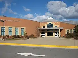 Entrance of Rachel Carson Middle School