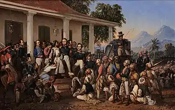 The Arrest of Pangeran Diponegoro, Raden Saleh (1857)