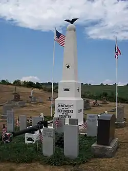 Veterans memorial at Ragersville