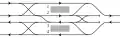 Track diagram of Meitetsu Kanayama Station