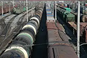 Freight yard in Ulan-Ude, Russia