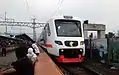 EA203 series during testing at Manggarai Station