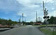 Kansas City Southern Railway crossing in Lauderdale