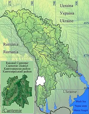 Tartaul is located in Cantemir