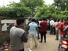 A view of the polling booth