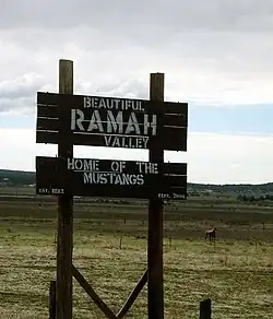 Ramah Welcome Sign