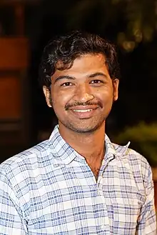 Ramesh Karthik Nayak at a literary program in October 2023