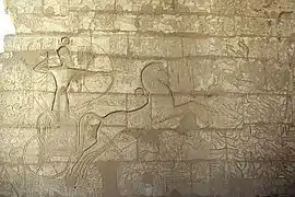 The original relief from the Ramesseum