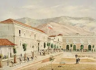 Caracas, Casa de Gobierno, Plaza Bolívar (Ramón Bolet Peraza, 1870)