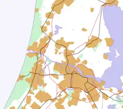 Heemskerk is located in Northern Randstad