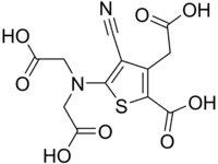 Structural formula of ranelic acid